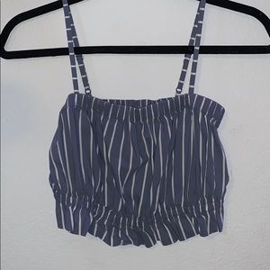 baby blue striped tank